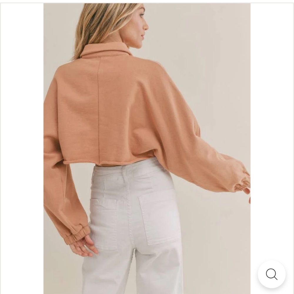 NWOT Sadie & Sage Up To Me Crop Sweatshirt - Picture 3 of 14